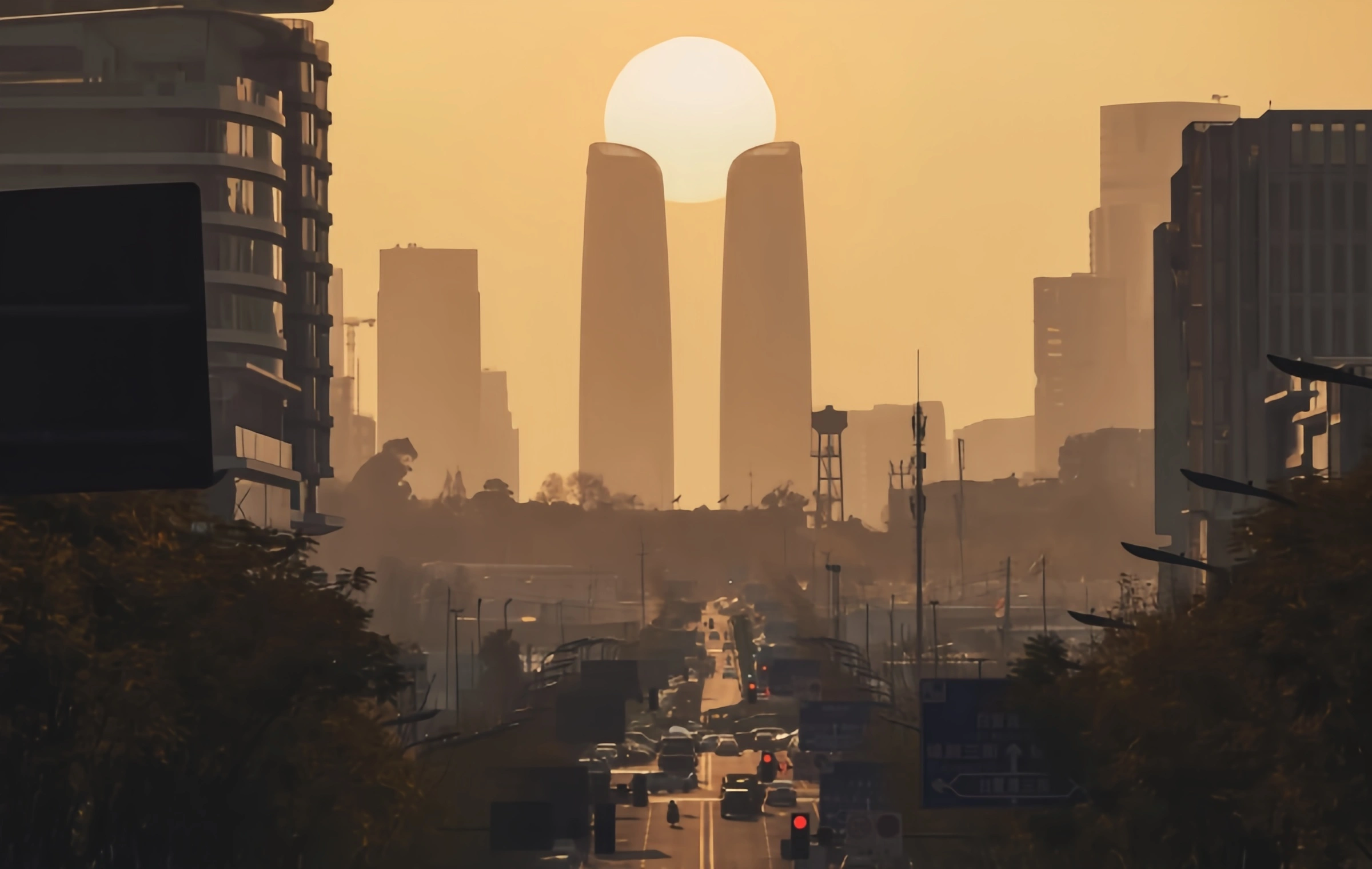 Chengdu Les tours jumelles : une transformation fantastique de l'enseigne financière à la lumière urbaine et la scène de l'ombre-2