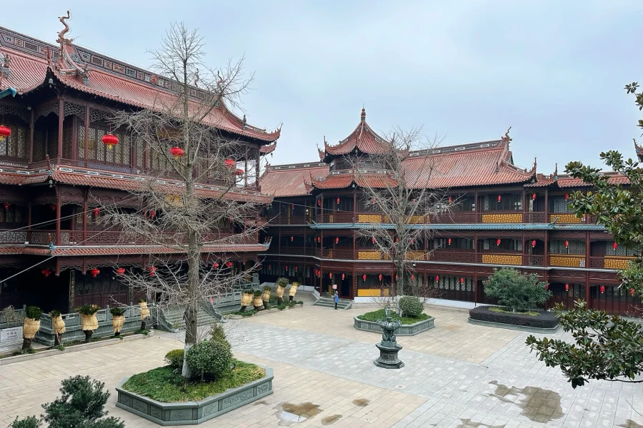 Wanfo Pavilion: Un viaggio in una terra pura di diecimila Buddha sul muro della città antica-3