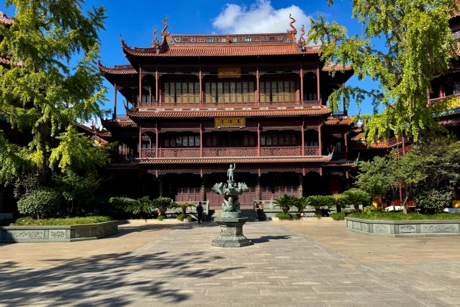 Wanfo Pavilion: Un viaggio in una terra pura di diecimila Buddha sul muro della città antica-4
