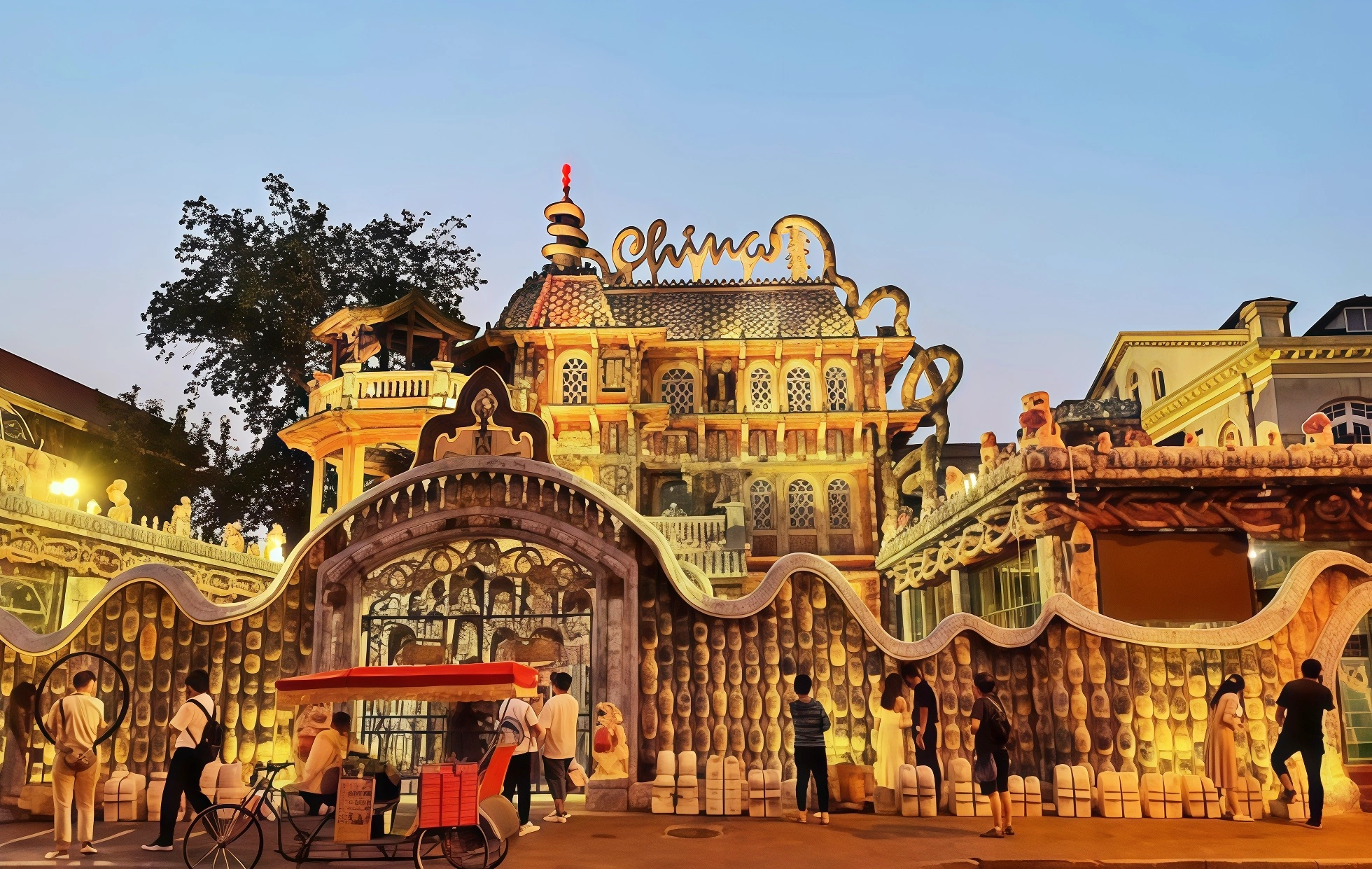 Фарфоровый дом: французская фантазия из 700 миллионов древних фарфоровых осколок