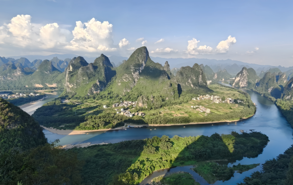 Xingping città antica: un mille-quaranta pittura d'inchiostro scorrere sulle rive del fiume Li-2